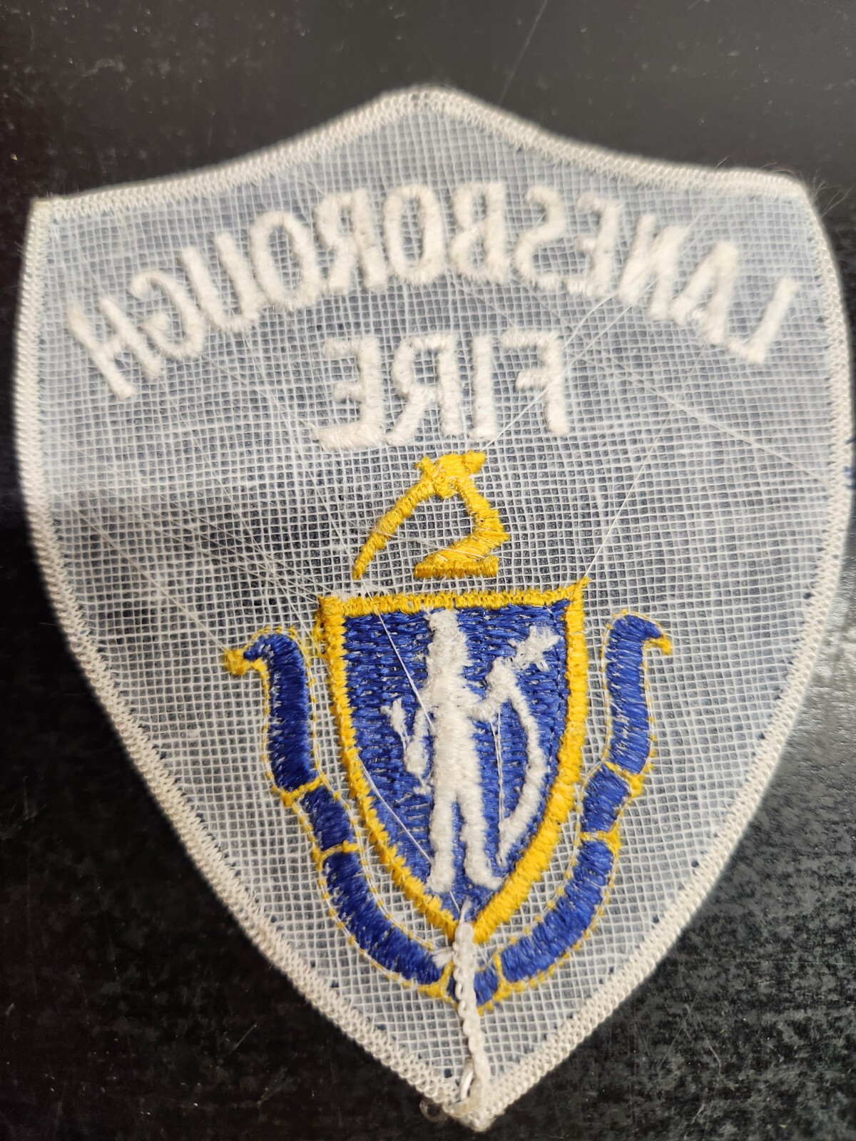 Vintage Lanesborough Massachusetts Fire Department Patch