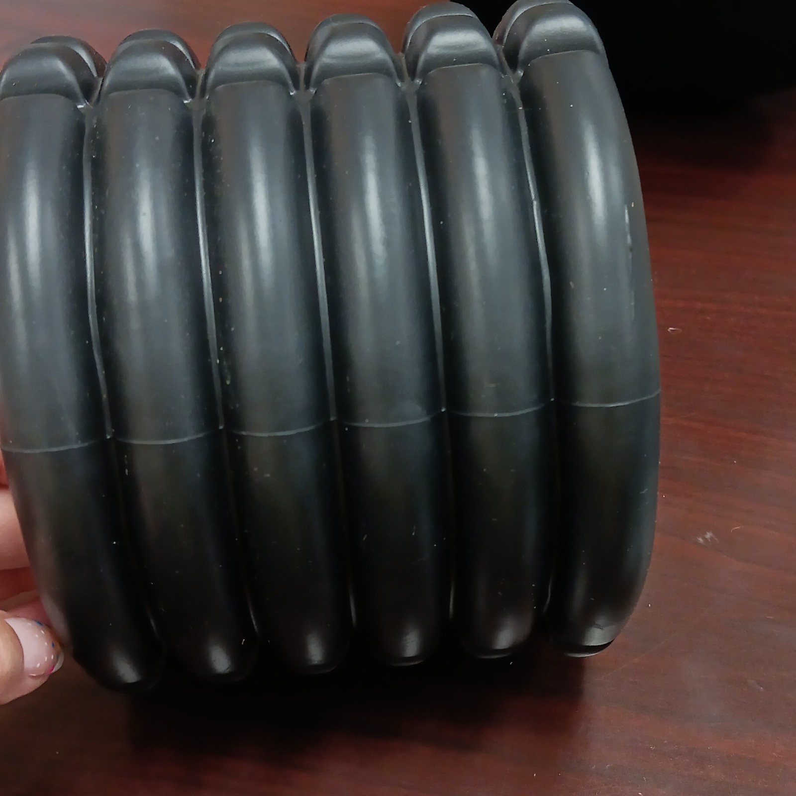PFP Massage Grid Foam Roller, Black Foam Material, Includes Storage Case