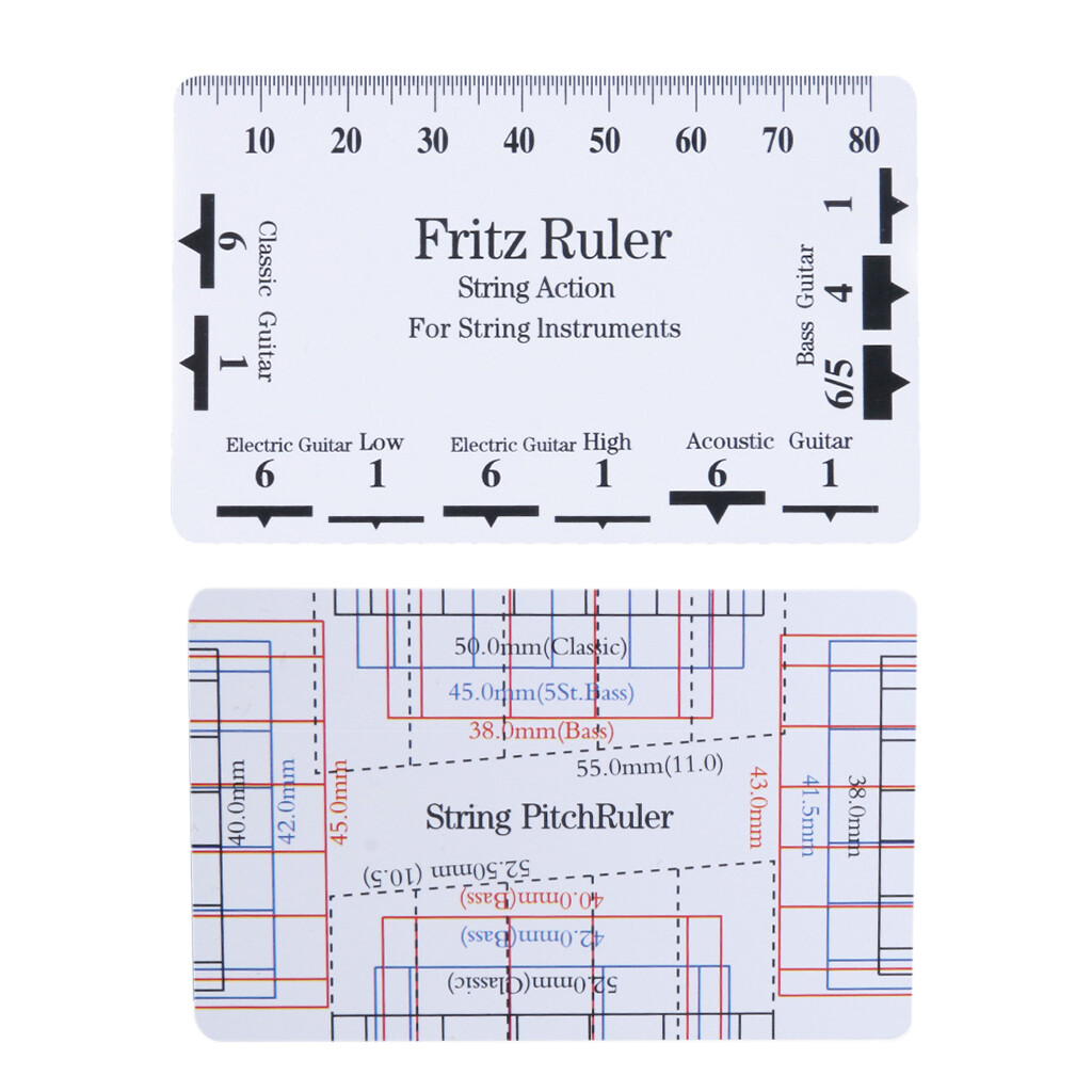 Acoustic Guitar String Action Gauge String Pitch Ruler Measuring Tool
