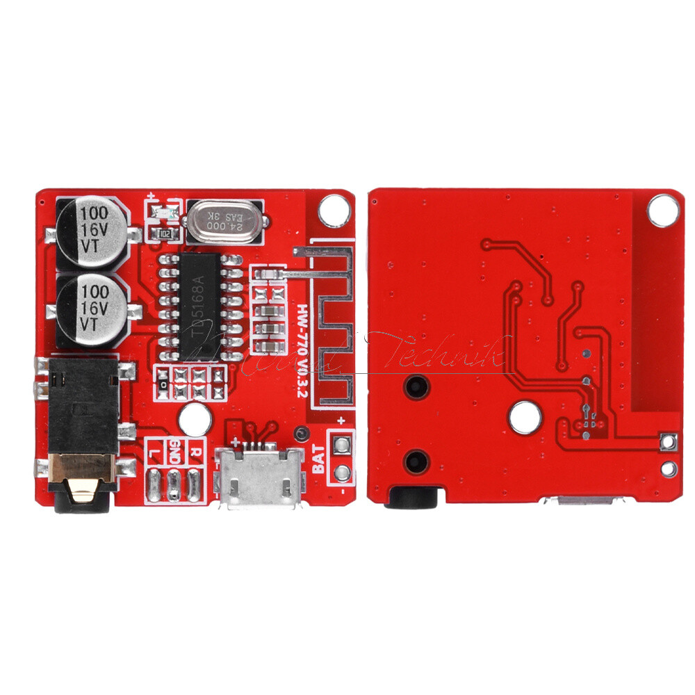 2PCS 3.7V-5V Mini Bluetooth 5.0 Audio Receiver MP3 Decoder Amplifier Board
