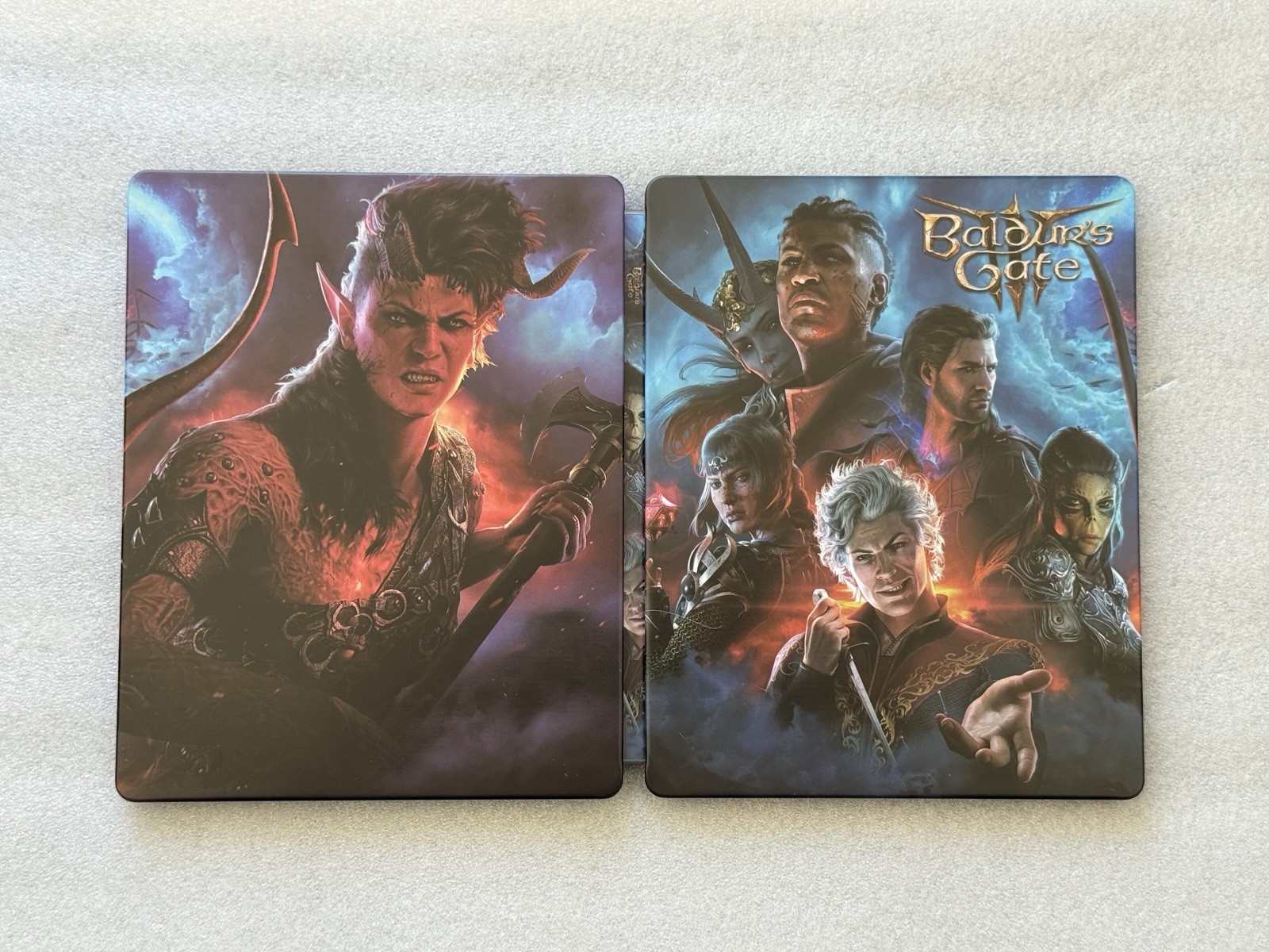 Baldur's Gate III Custom made Steelbook/SteelUp Case PS4/PS5/Xbox (No Game) New