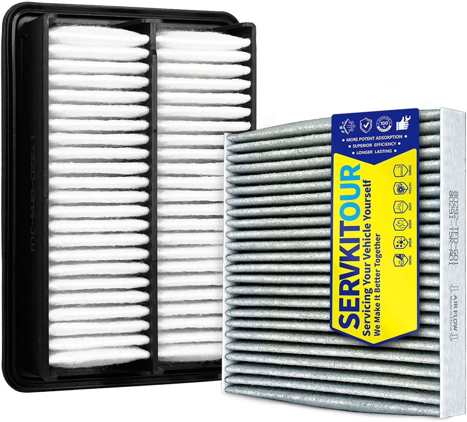 Engine Cabin Air Filter Set for CRV CR-V Hybrid (2023 2023-25 CRV 2.0L Hybrid