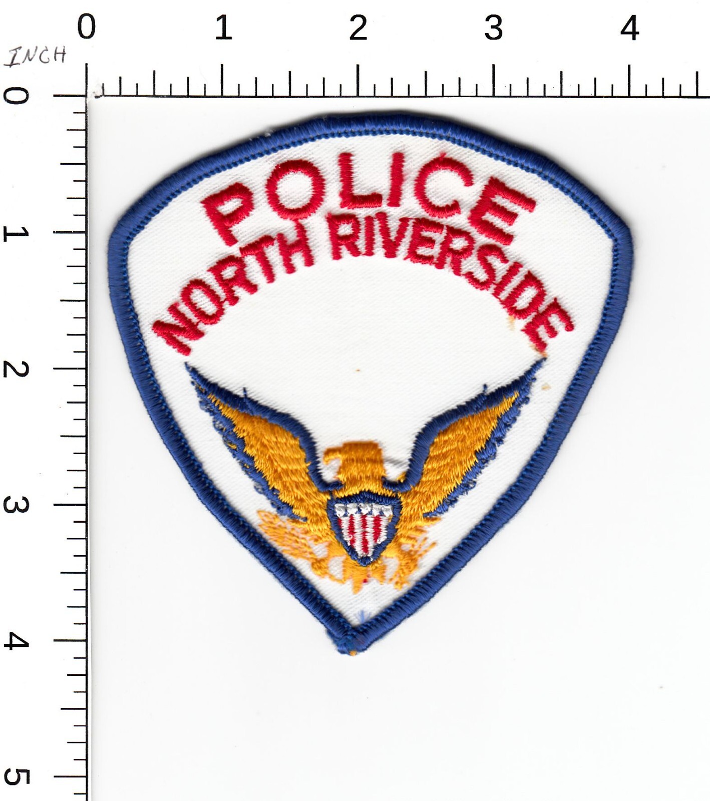 OLDER--  NORTH RIVERSIDE   ILLINOIS POLICE COLLECTIBLE PATCH