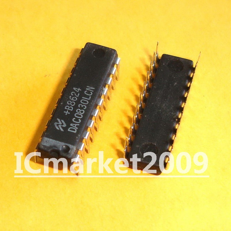 2 PCS DAC0830LCN DIP-20 8-Bit μP Compatible, Double-Buffered D/A Converter Chip