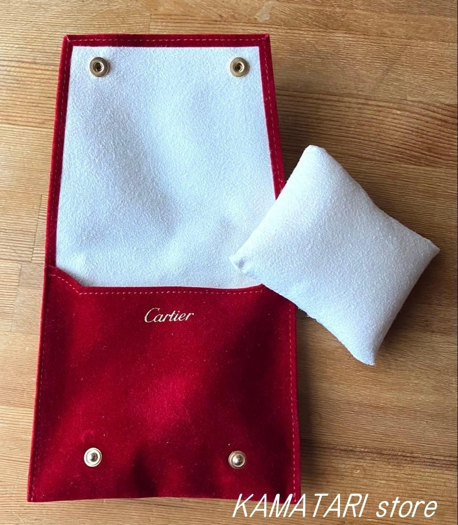 Cartier Watch Case Jewelry Travel Storage Pouch Cushion Red Novelty