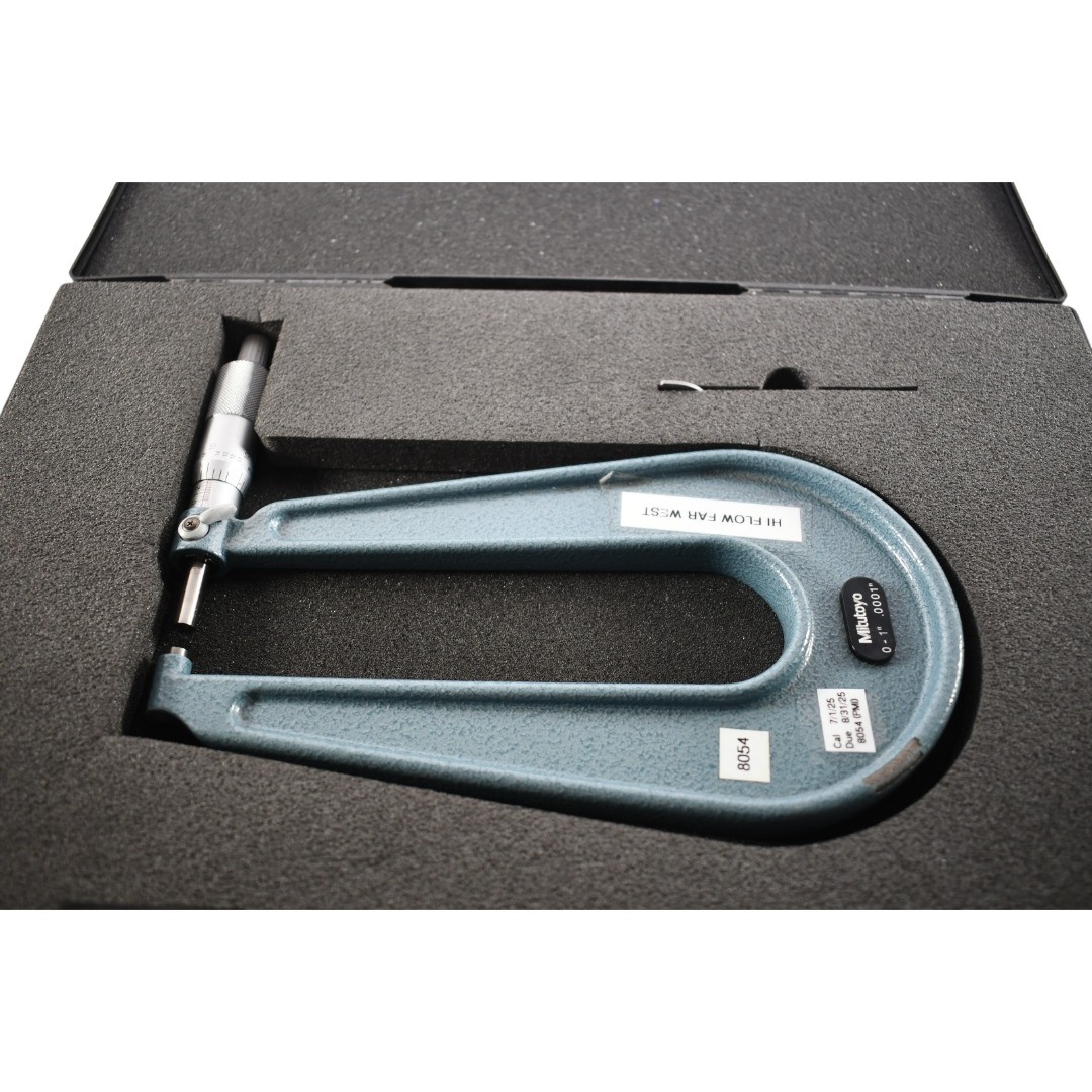 Mitutoyo 118-129 Point Sheet Metal Micrometer 0-1 inch 0.001'' Grad Japan