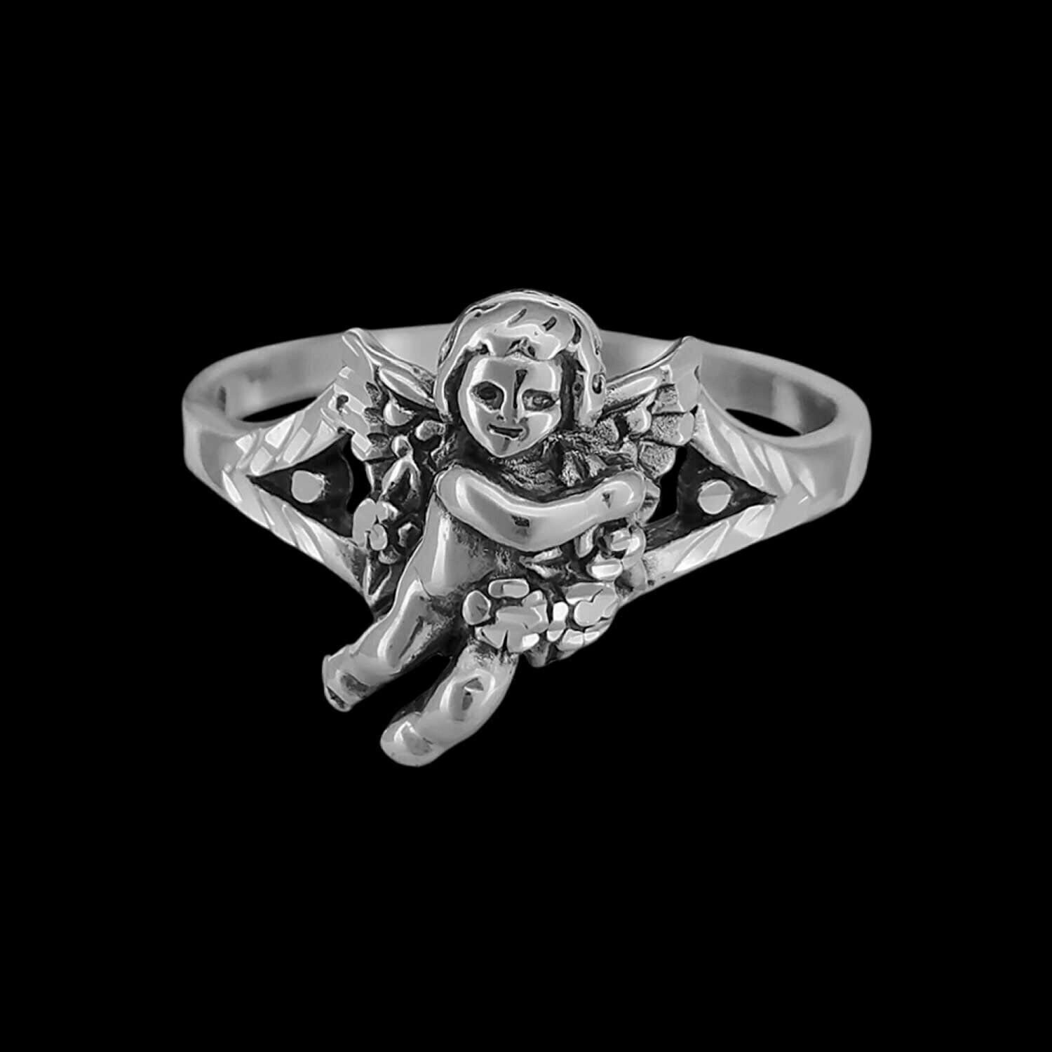 Diamond Cut Little Angel Ring size 5
