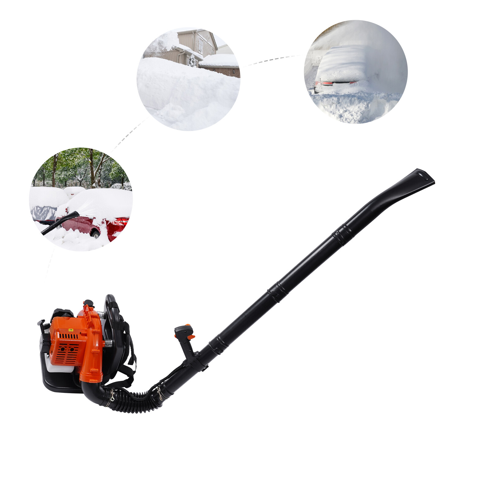 2-Stroke Backpack Leaf Blower Gas Powered Leaf Blower Backpack Blower