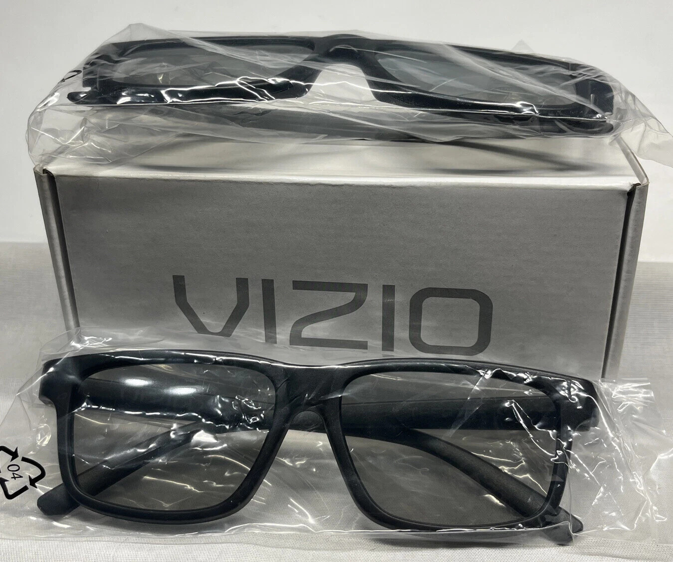 Vizio 3D Glasses Theater 2 Pair New Open Box Sealed Glasses