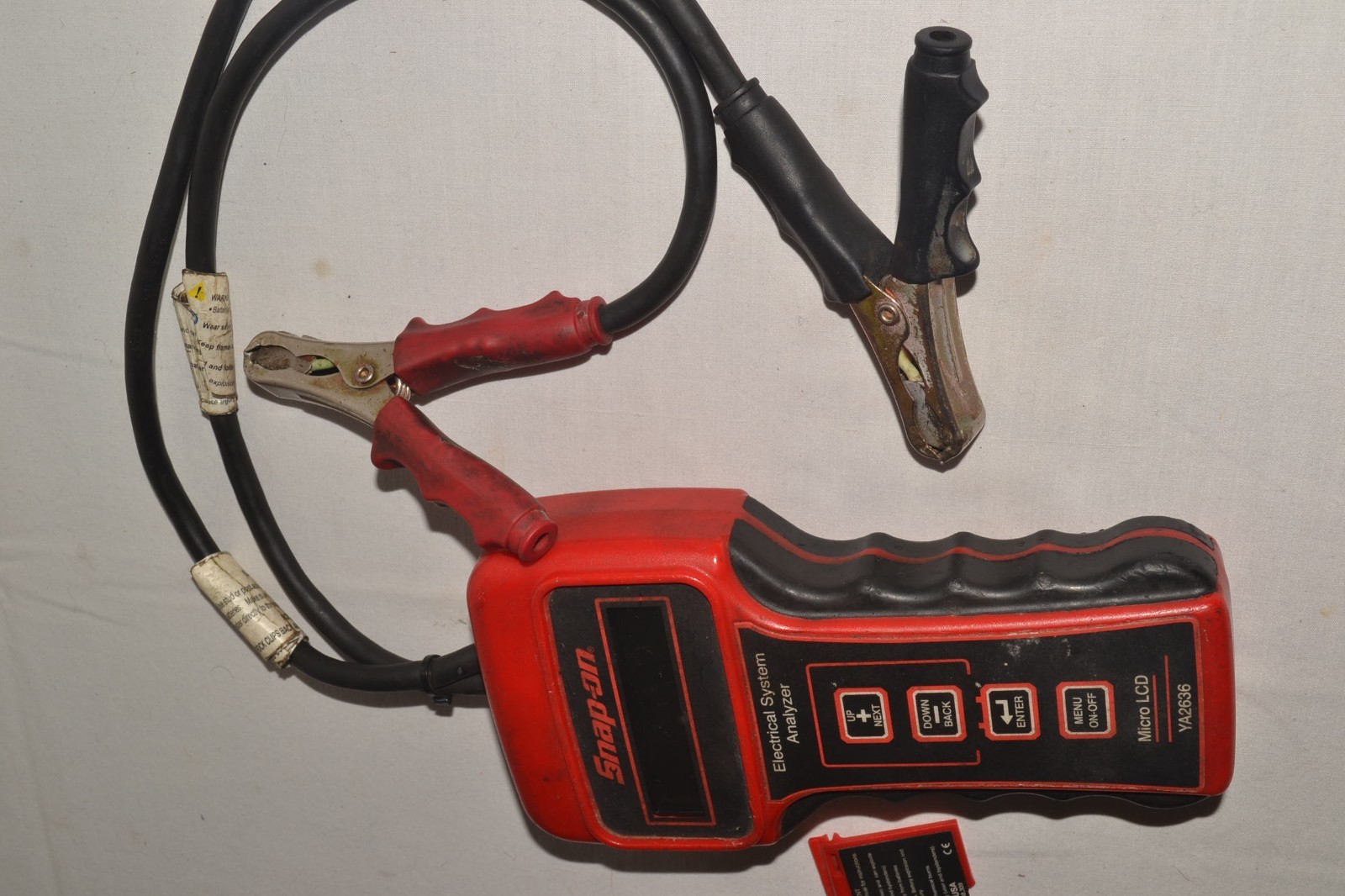 snap-on tools electrical system analyzer micro LCD YA2636 battery load tester