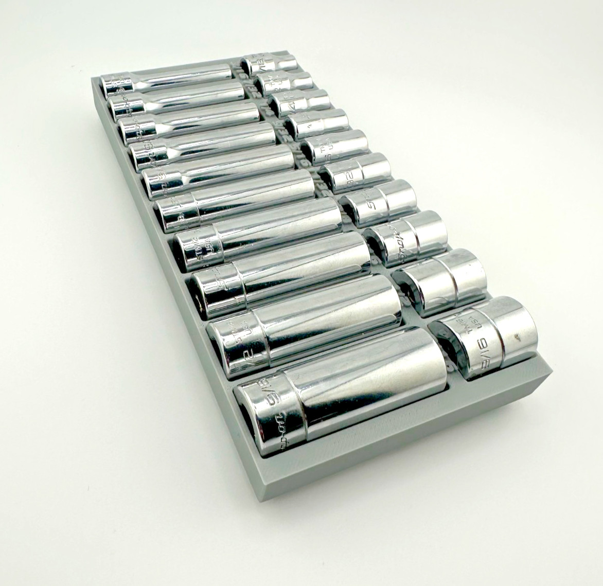 Snap On 1/4" Standard Socket Tool Tray - Gridfinity - Read Description