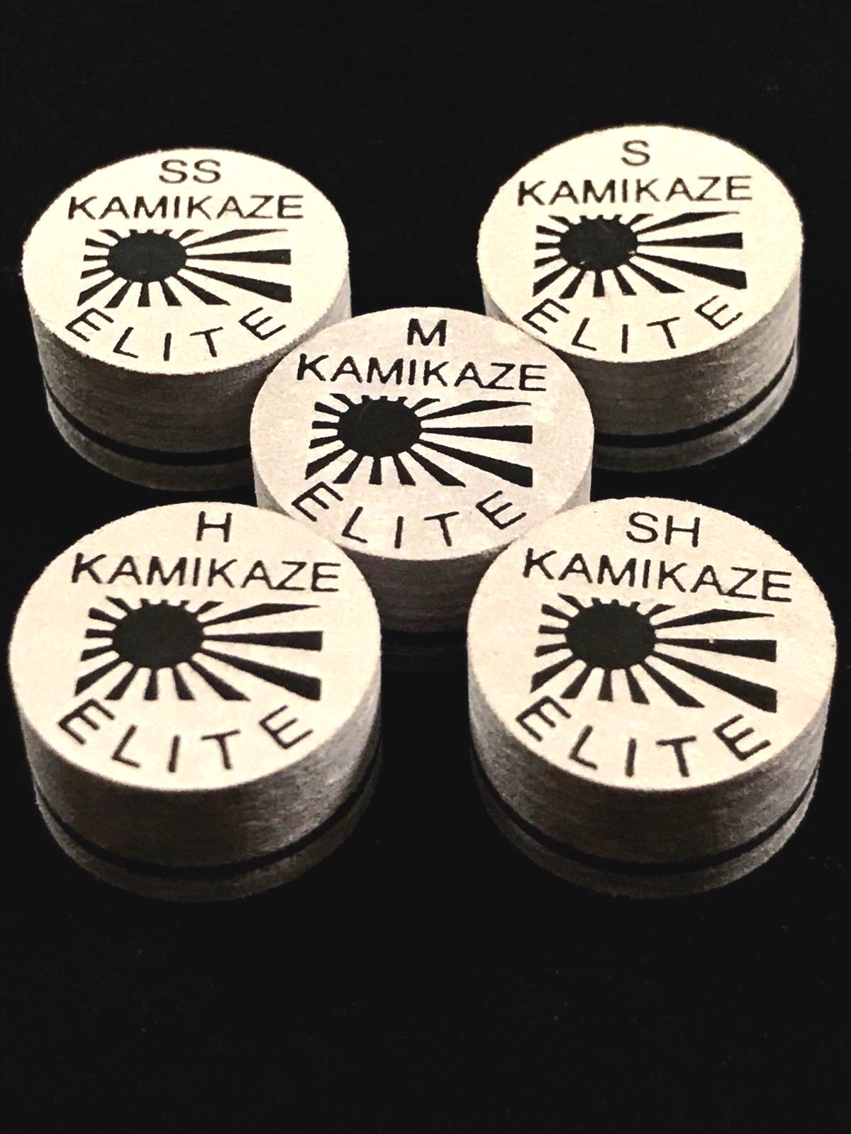 NEW....Kamikaze ELITE Layered Cue Tips 14 MM (MIX) (20 Tips) Fast Shipping.
