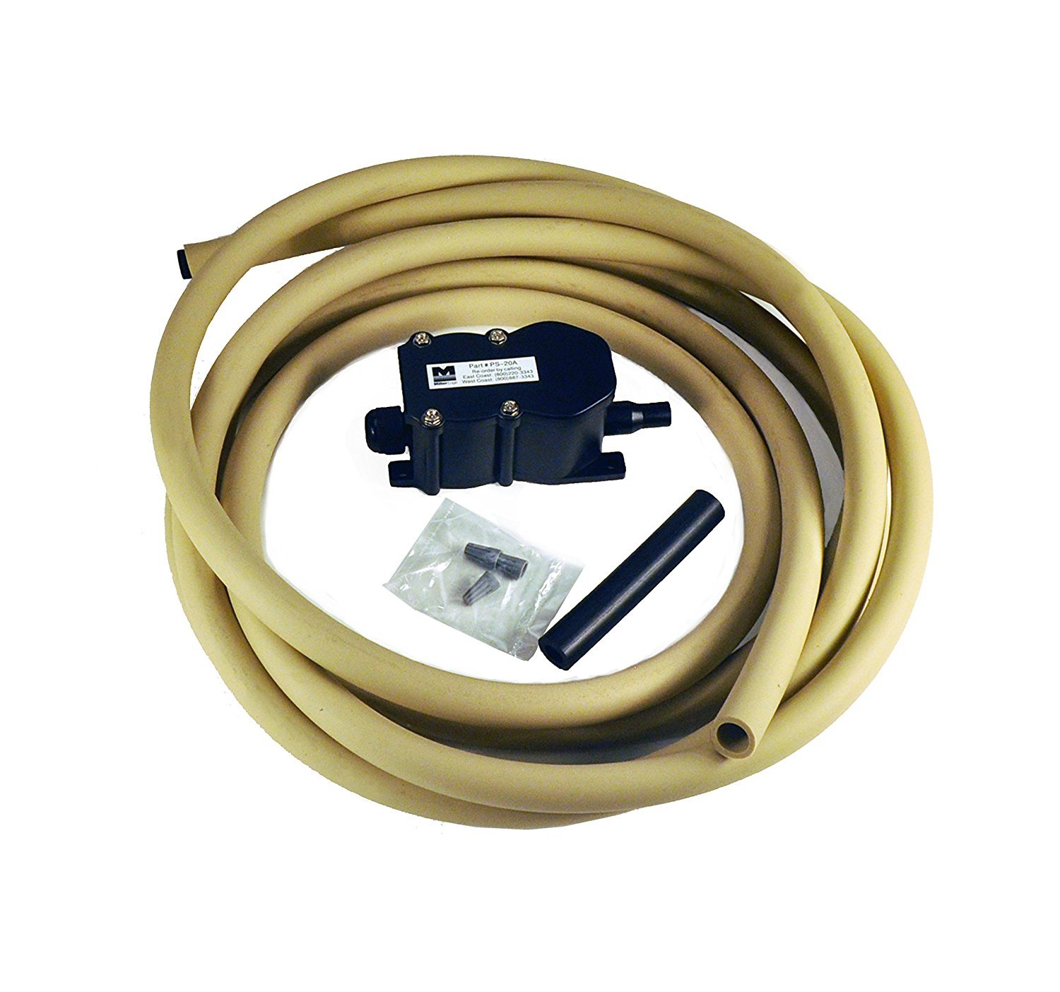 Miller Edge PS20K500-12 12ft Pneumatic Kits of RAH-500 Rubber Hose HH-500 P-50