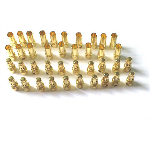 10 pairs 3.5mm Banana Gold Bullet Connector Plug For DIY RC Battery ESC Motor