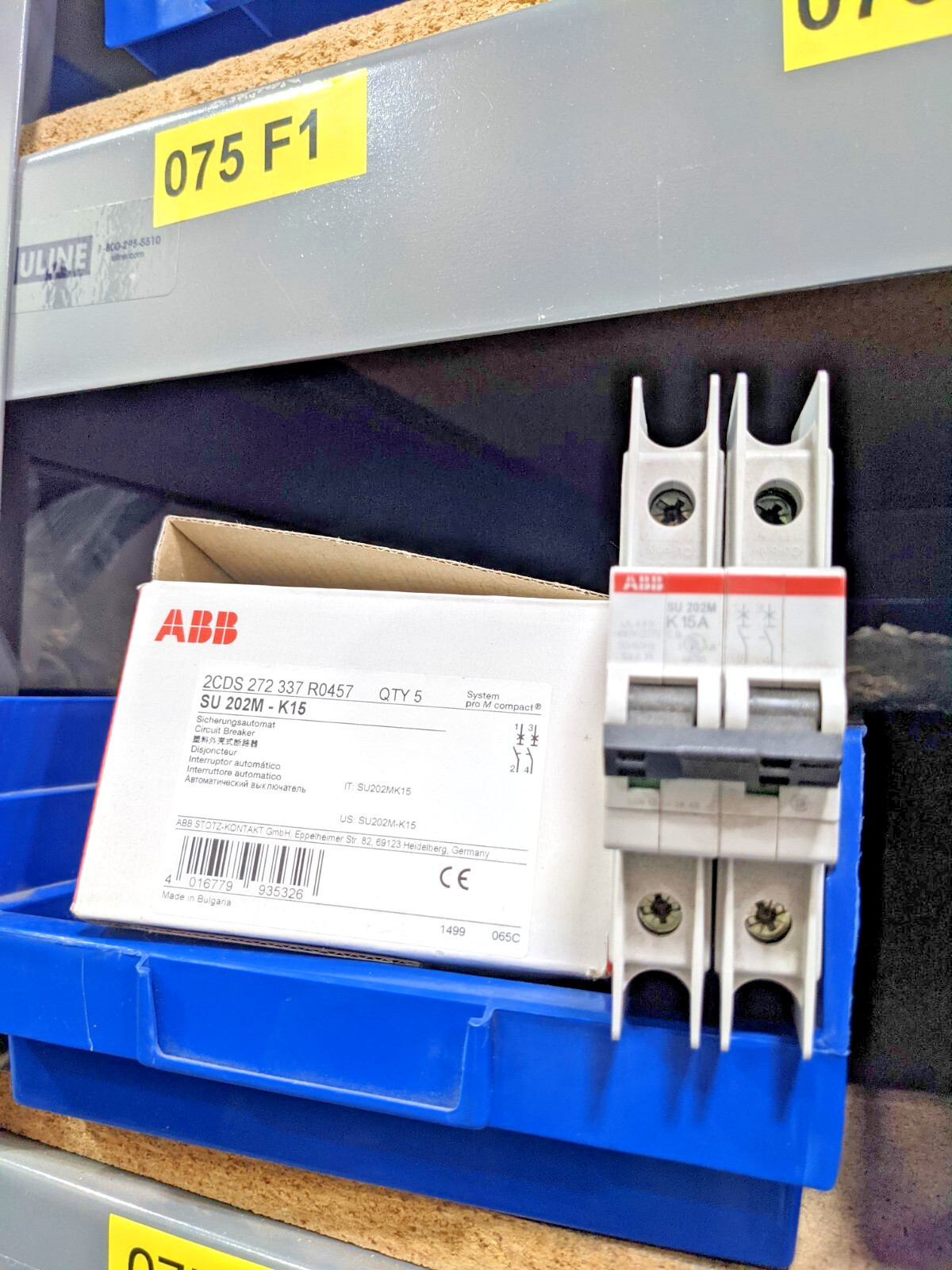 ABB Circuit Breaker 15A 2P SU202M-K15
