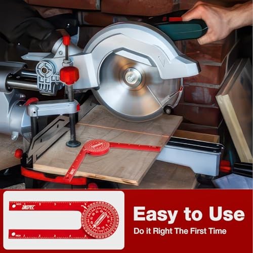 7.3" Aluminum Miter Saw Protractor, Rust-Proof Angle Finder with Precision