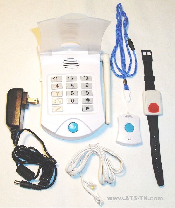 NO MONTHLY FEES - SENIOR LIFE GUARDIAN ALERT ALARM MEDICAL DIALER - 2 PENDANTS