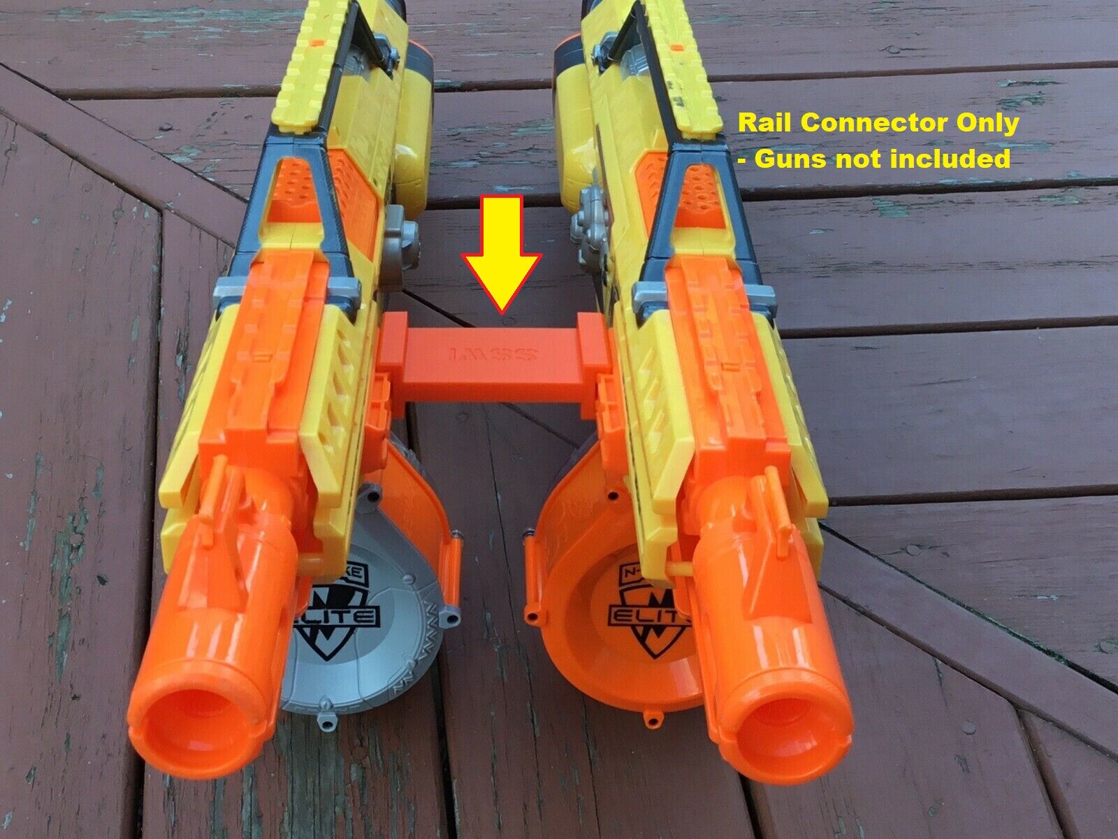 SSWI GRANDE Tactical Rail Connector Joiner  2 Guns Side by Side FOR Dart Blaster