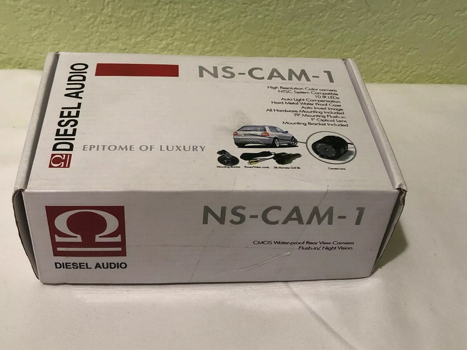 Diesel Audio NS-CAM-1 CMOS Water-proof Rear View Camera Flush-in/Night Vision