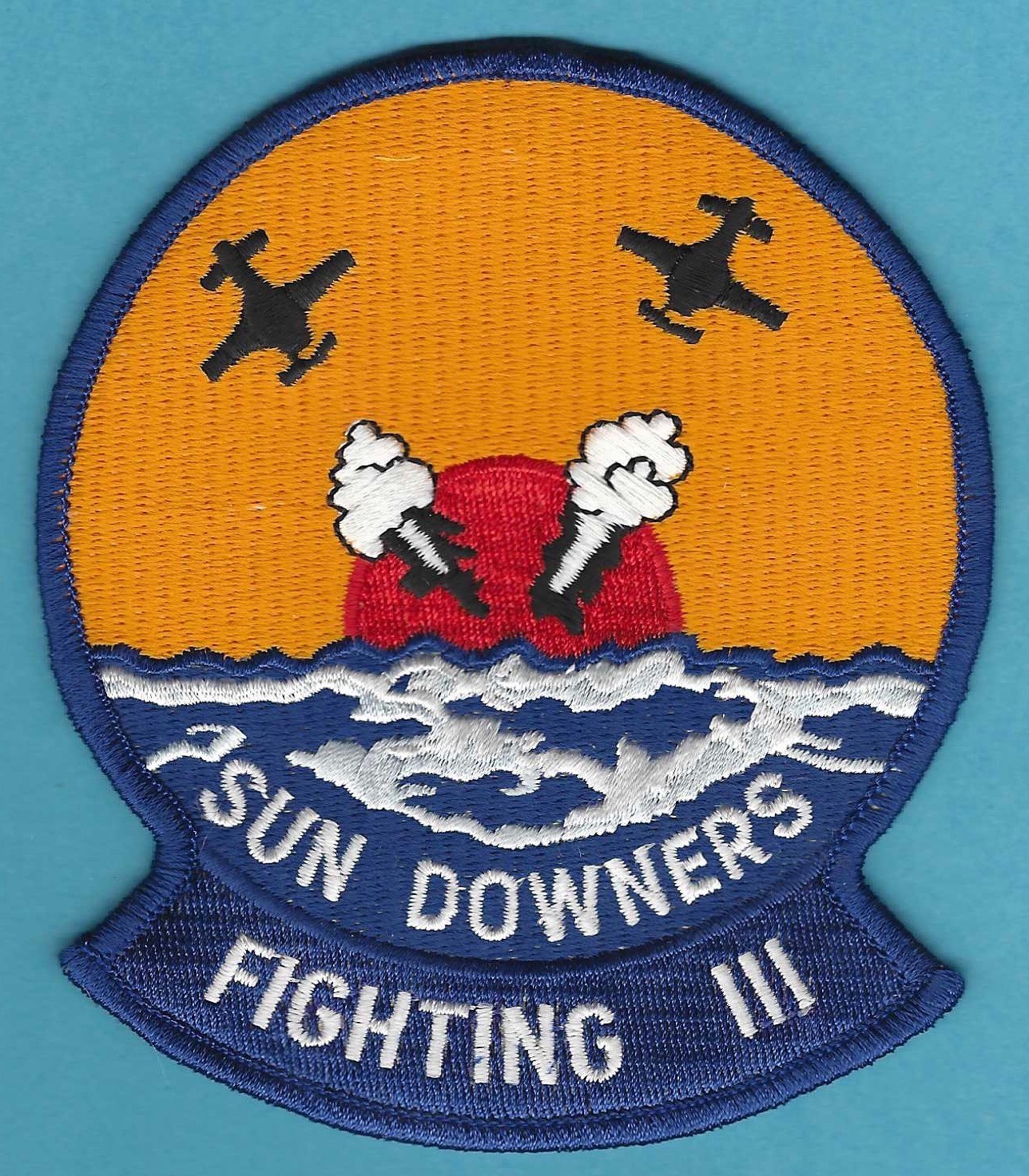 U.S. NAVY VF-111 SUN DOWNERS  FIGHTING 111 FIGHTER SQUADRON PATCH
