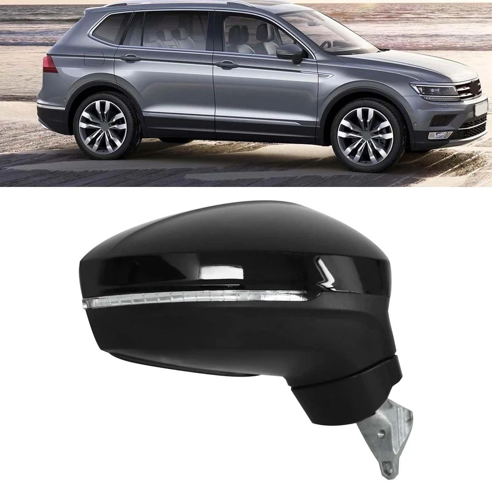 Heated Door Side Mirror Fit for Volkswagen Tiguan 2018-2021 2022 2023 2024 Re...