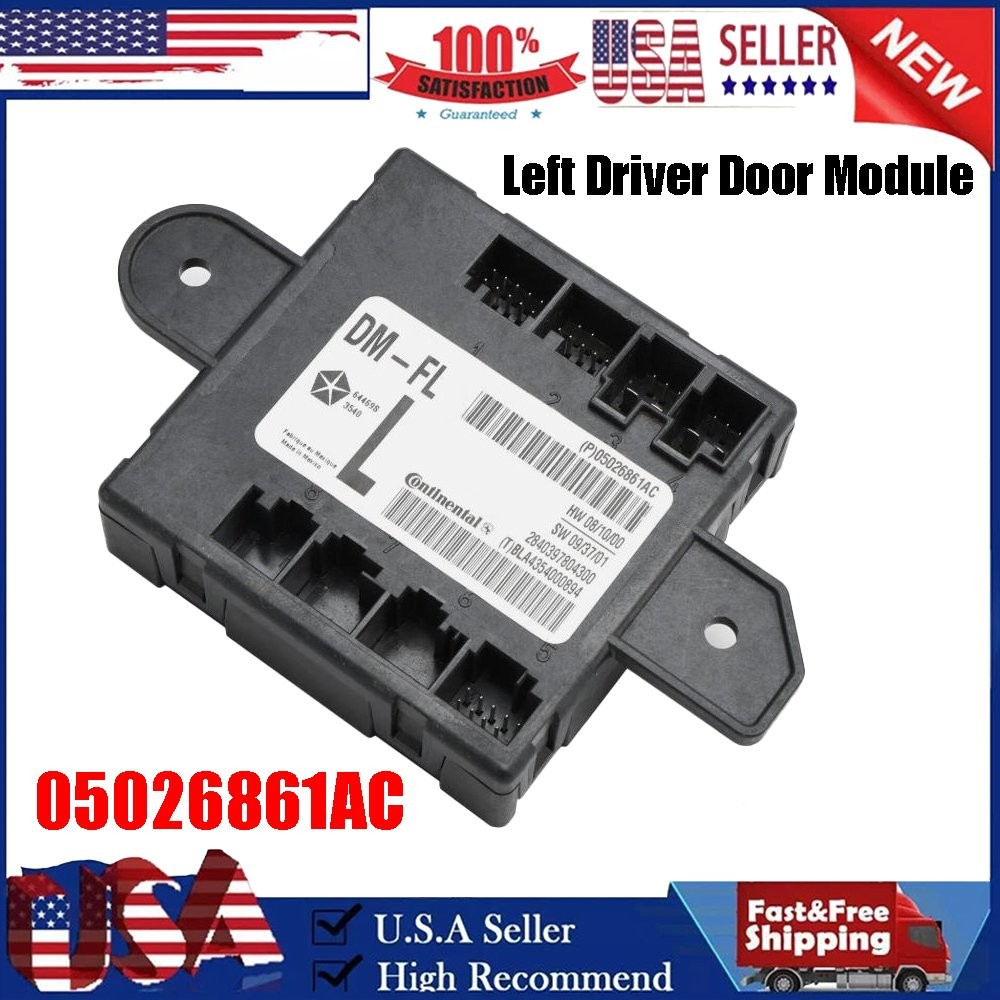 05026861AC Front Left Driver Door Module for Dodge Chrysler 2008-2016 US