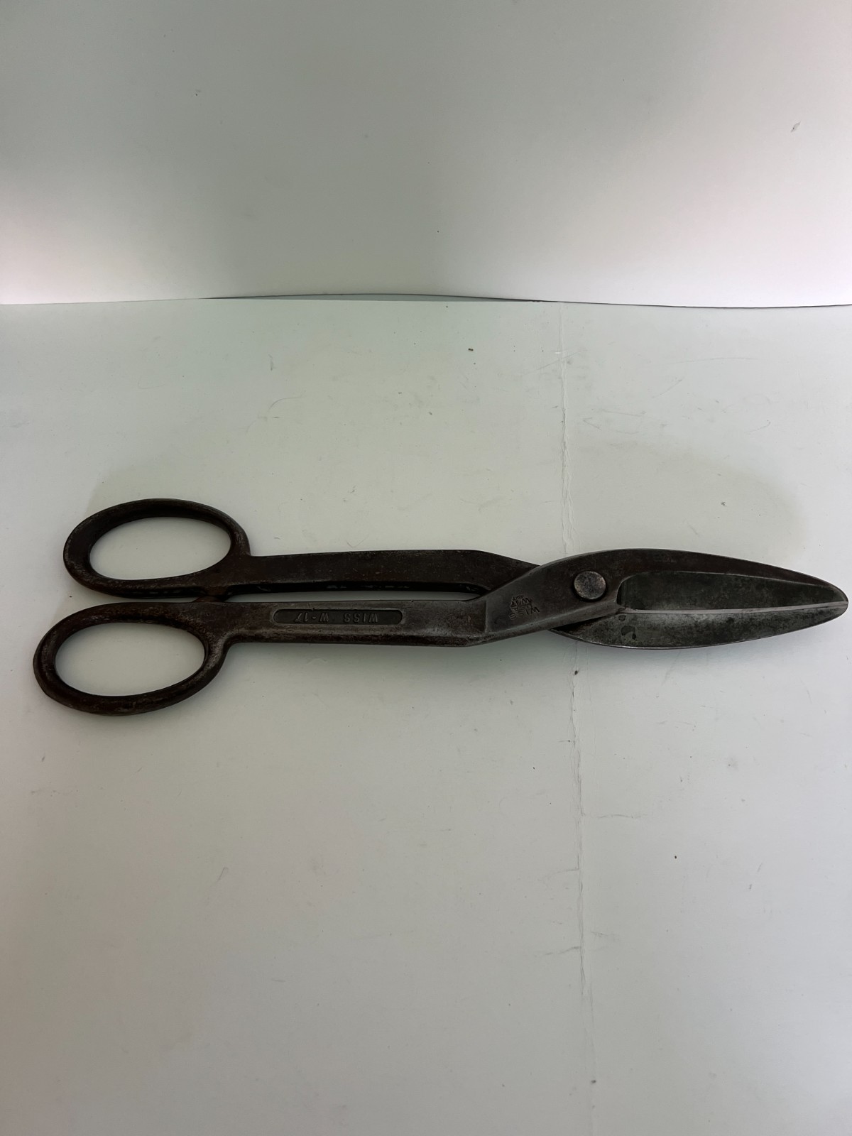 Vintage Wiss W17 Tin Snips 14.5" USA Heavy Duty Metal Shears Cutter