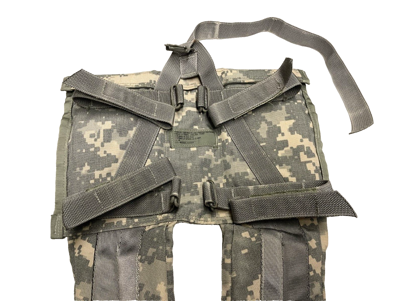 Molle ACU Enhanced Shoulder Straps WITH LOAD LIFTERS & QUICK RELEASE STRAPS VGC