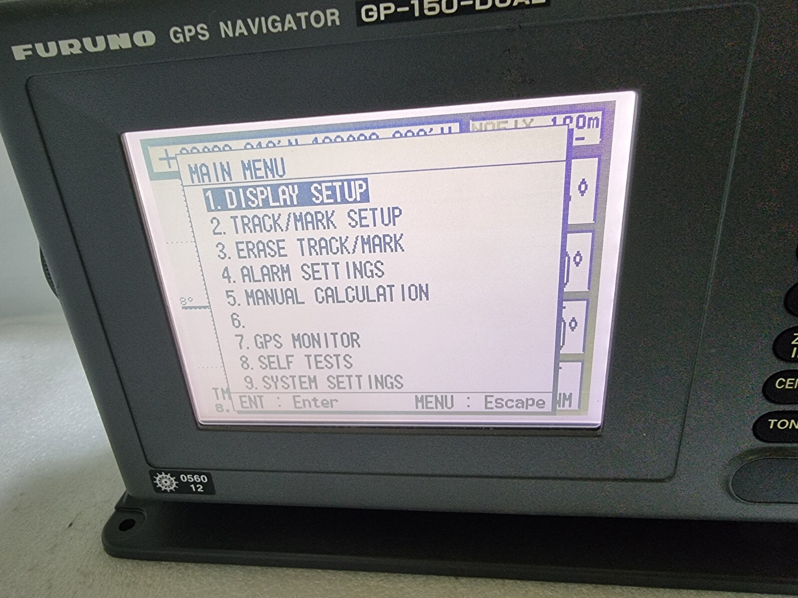 FURUNO GP-150-DUAL MARINE GPS NAVIGATOR NO POWER CABLE!