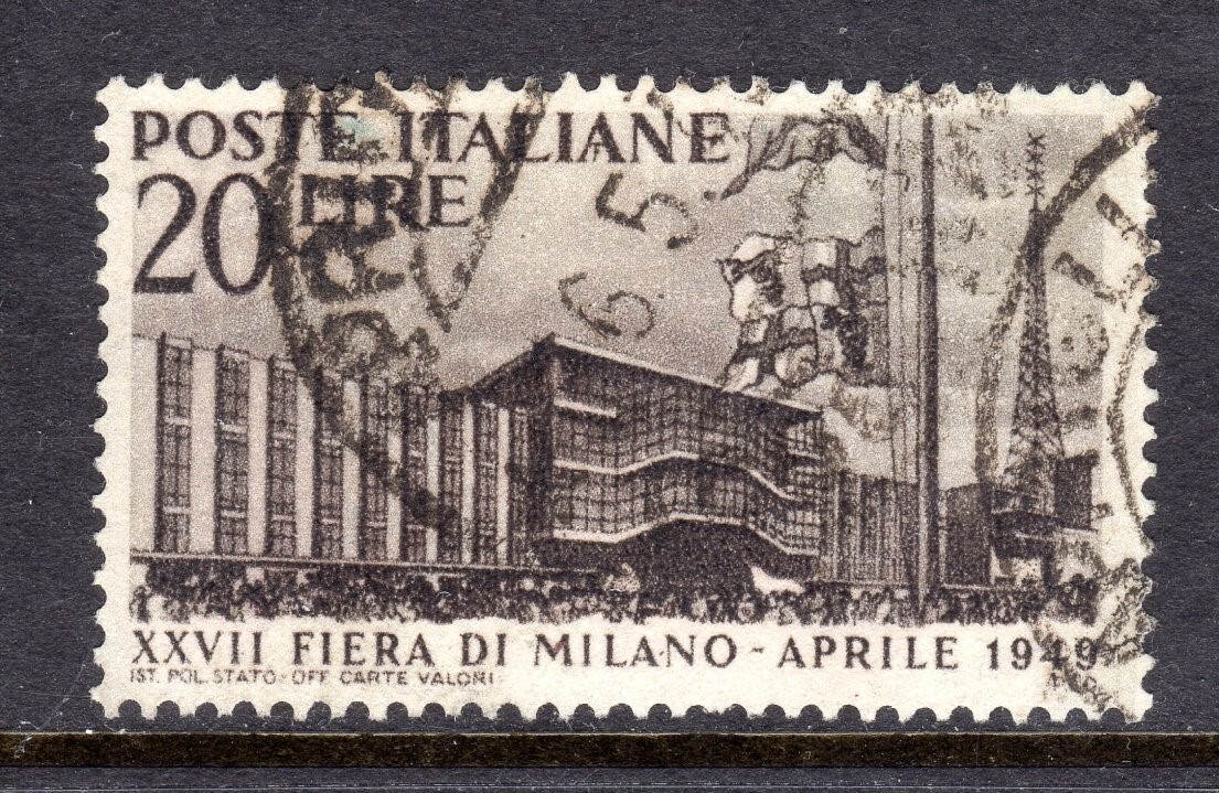 Italy Scott # 509 VF Used 1949 27th Milan Trade Fair