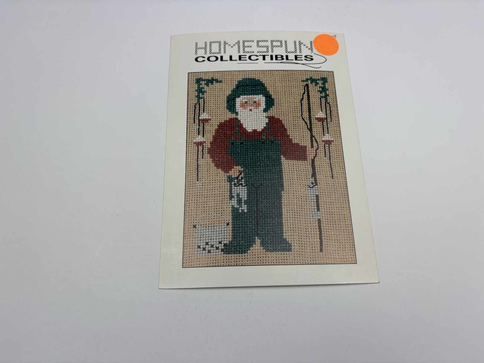 Homespun collectibles Fisherman Santa Counted Cross Stitch Pattern 3R