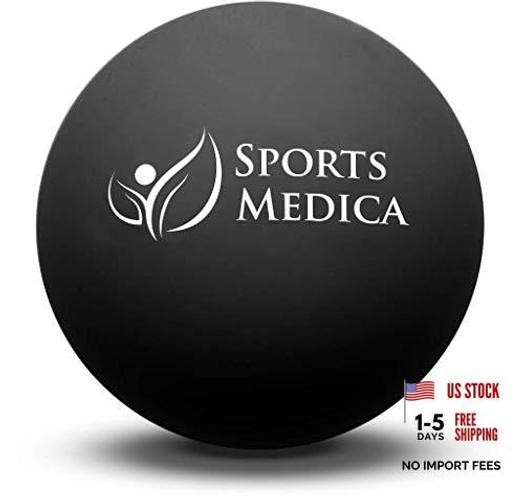 Black Lacrosse Ball for Myofascial Release - Trigger Point Massage