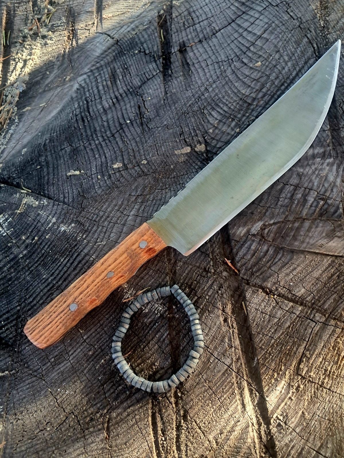 Small Machete Bushcraft Knife High Carbon Steel 1075-1085 10 Inch Blade Made US