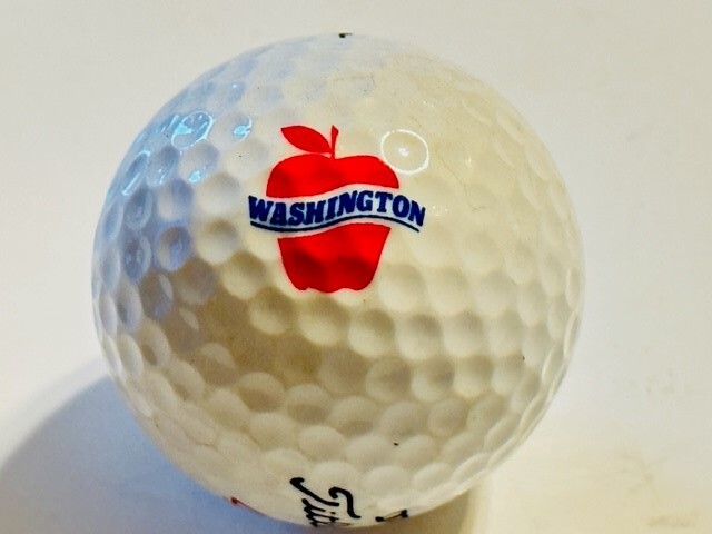 Golf Ball w/ Logo - Washington Apples