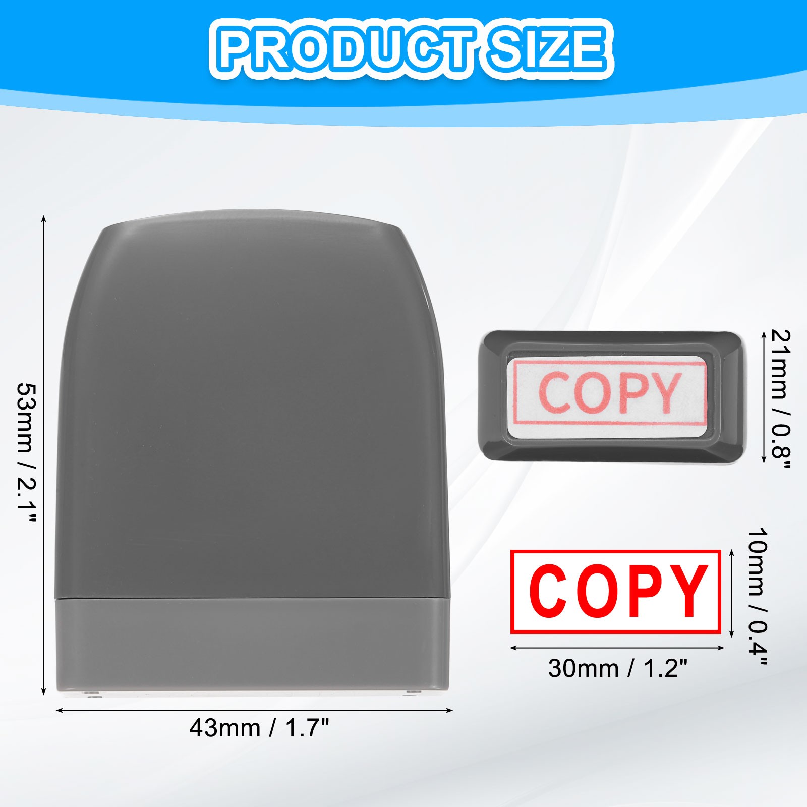 COPY Notice Stamp Self Inking, Grey