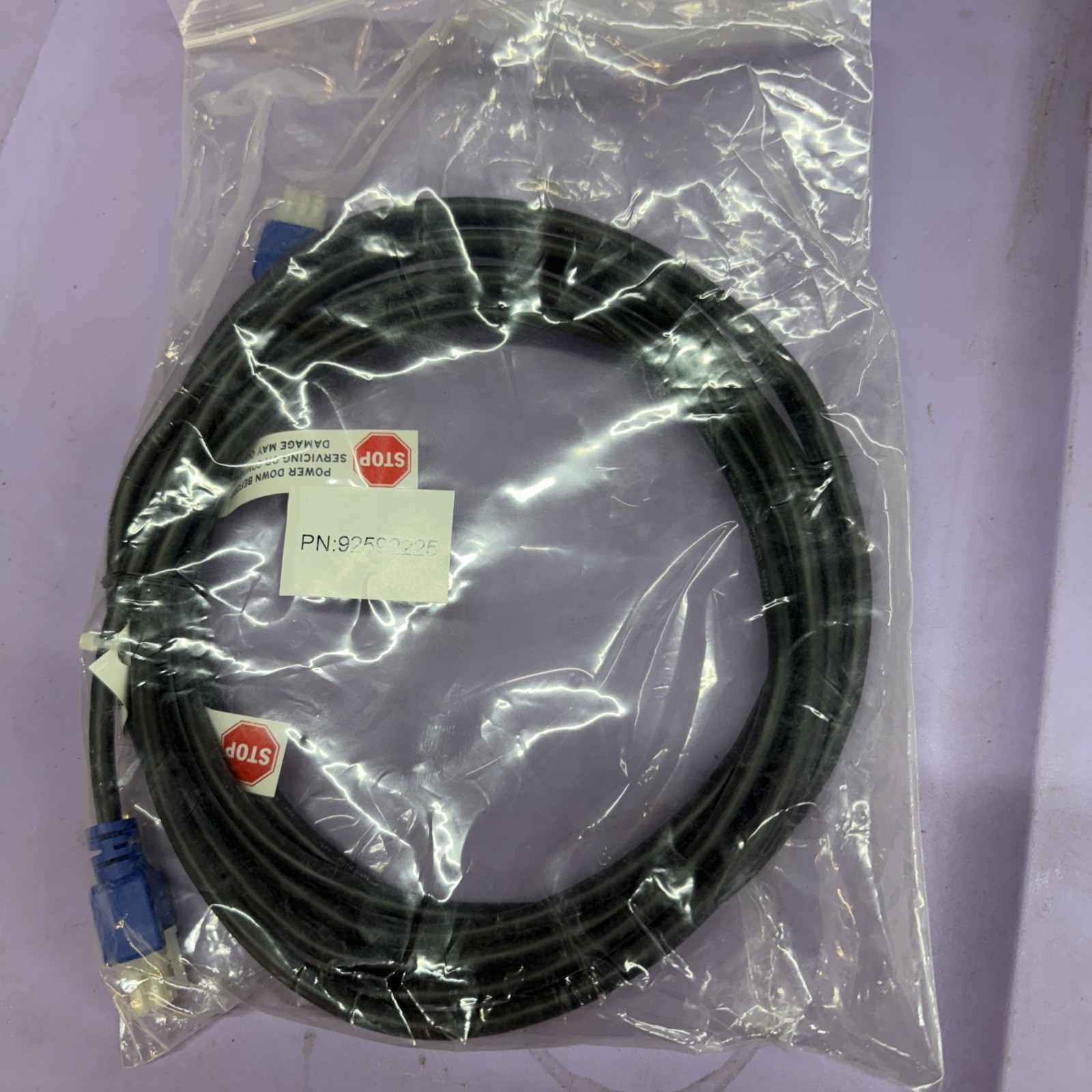 Ecolab 92592225 6-pin 15-ft Communication Control Cable 92592225 Com