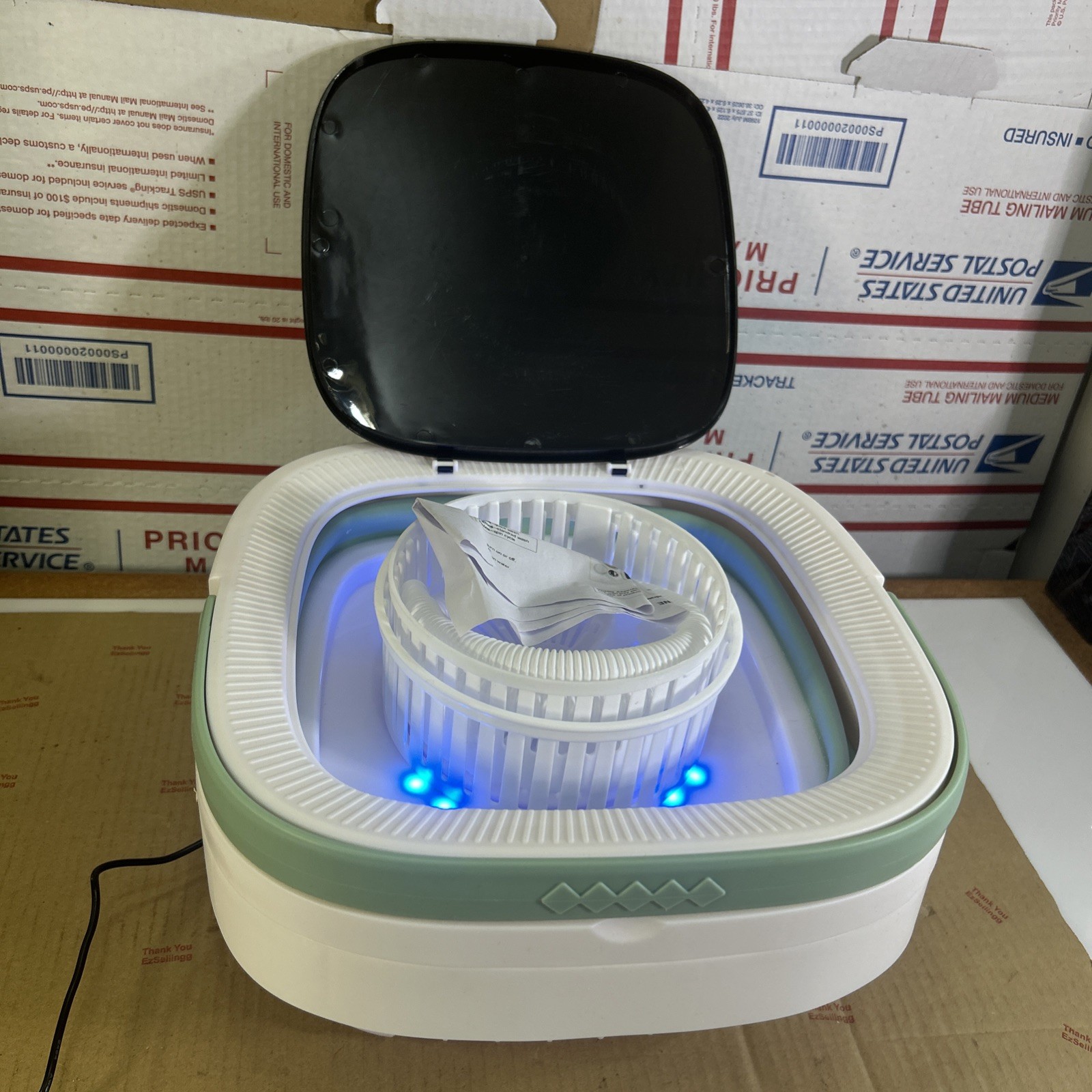 Portable Washing Machine,12L Mini Washer with Foldable Design, Has 3 smart Modes