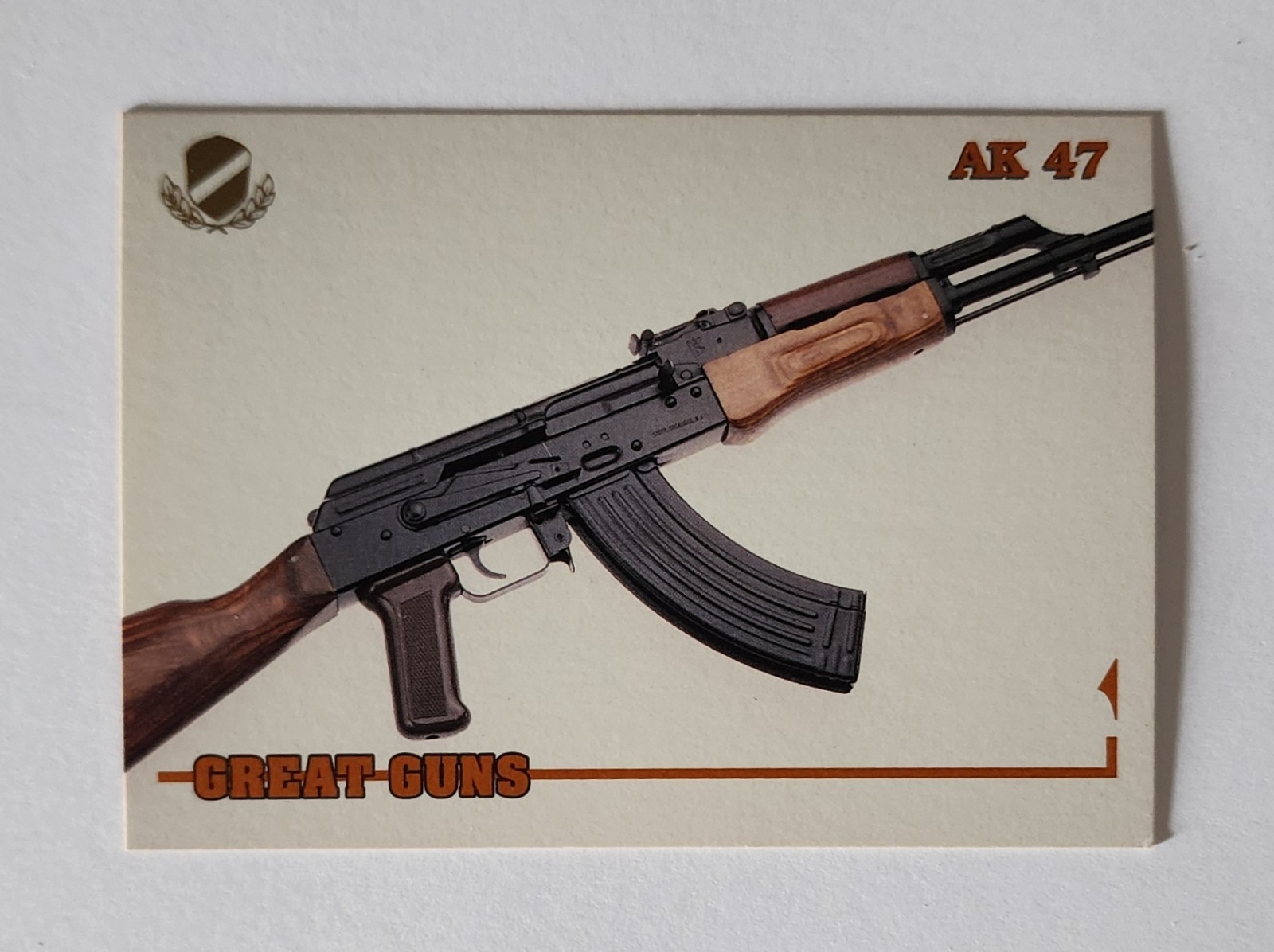 AK 47 AK47 Gun Picture Trading Card Vtg Shooting Hobby Collectible