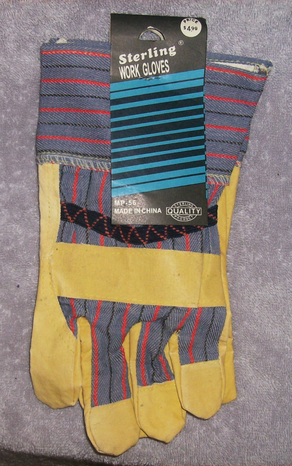 NEW MENS STERLING WORK GLOVES NEW N PACKAGE SALE