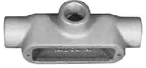 OZ-GEDNEY T-350, Conduit Body, 3-1/2, T-Type, Conduit Body, 1pc