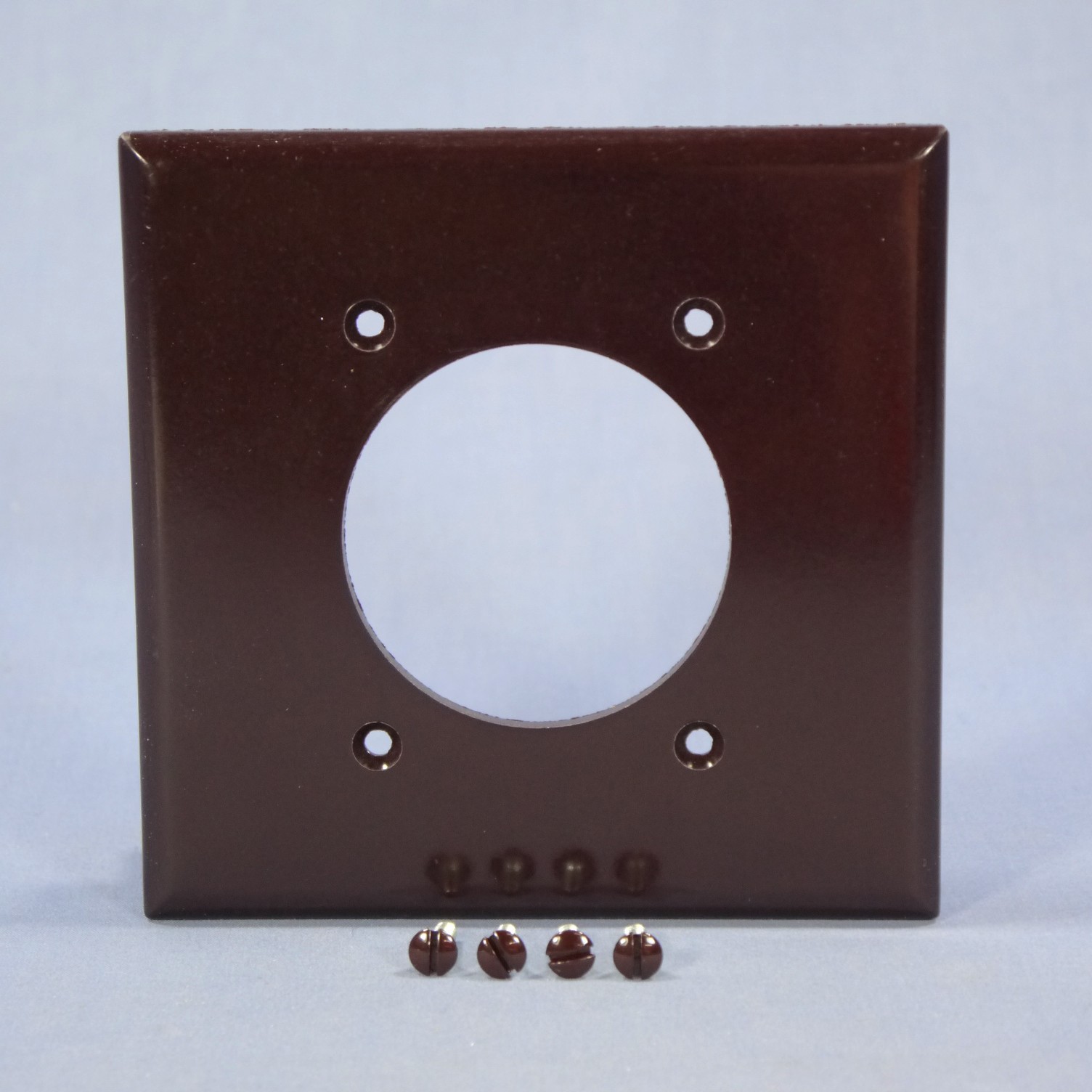 Cooper 2168B Brown 2-Gang Dryer Range 2.156" Outlet Cover Thermoset Wallplate