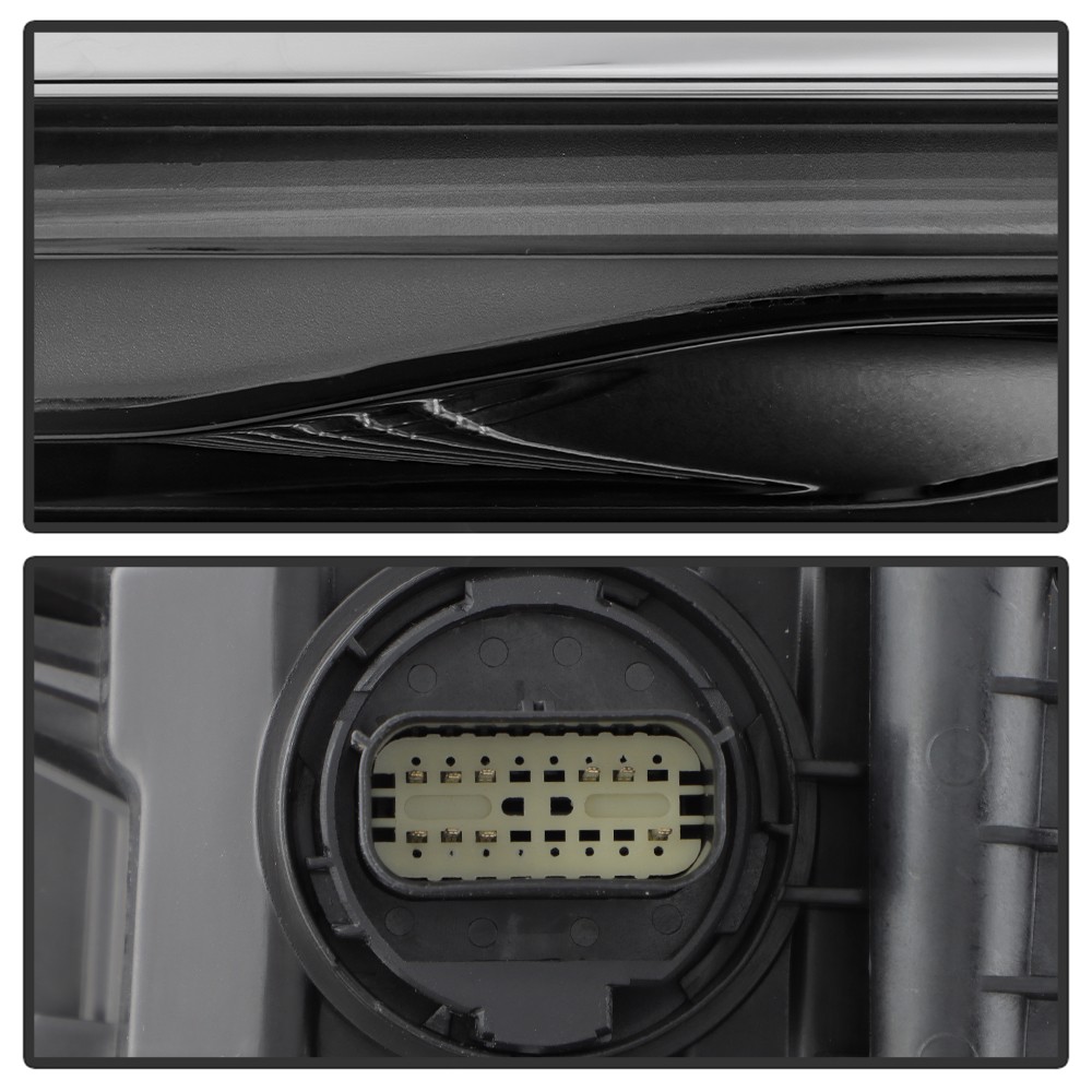 For 2022-2025 Jeep Wagoneer Chrome LED Single Projector Headlights Headlamps Set
