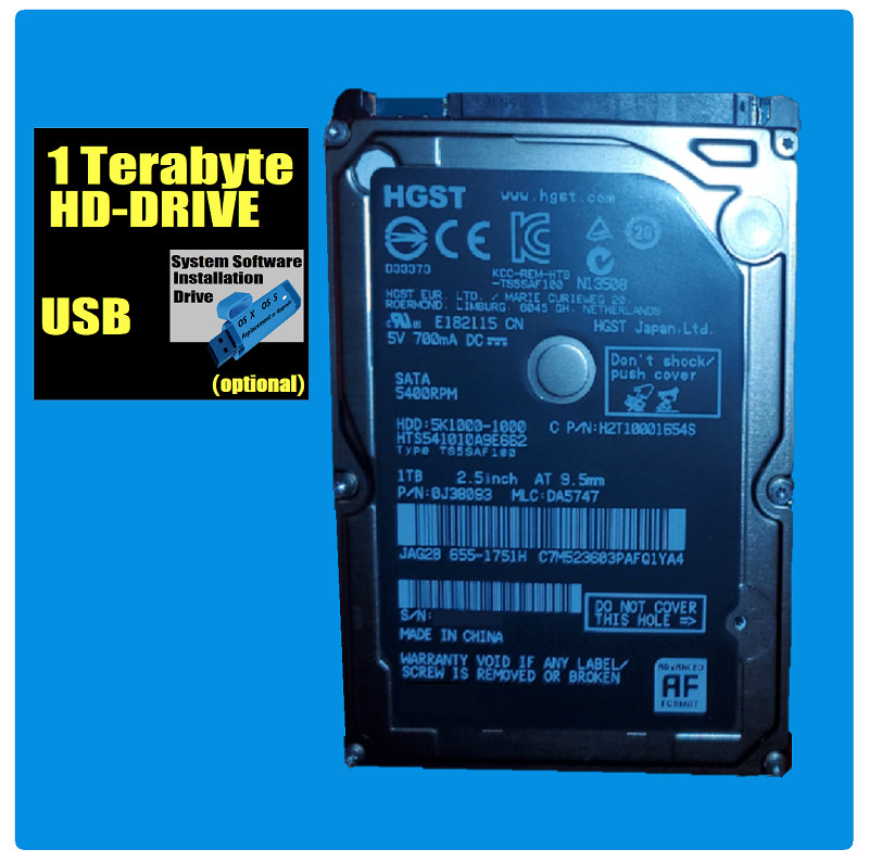 Xbox One X & S 1TB HGST Internal Hard Drive Replacement  System Software option