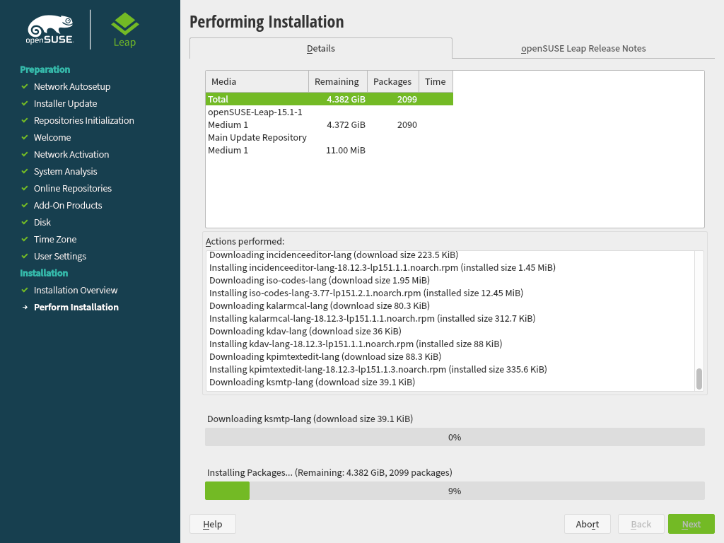 openSUSE Leap 15.2 64 BIT Linux desktop , Suse Linux DVD