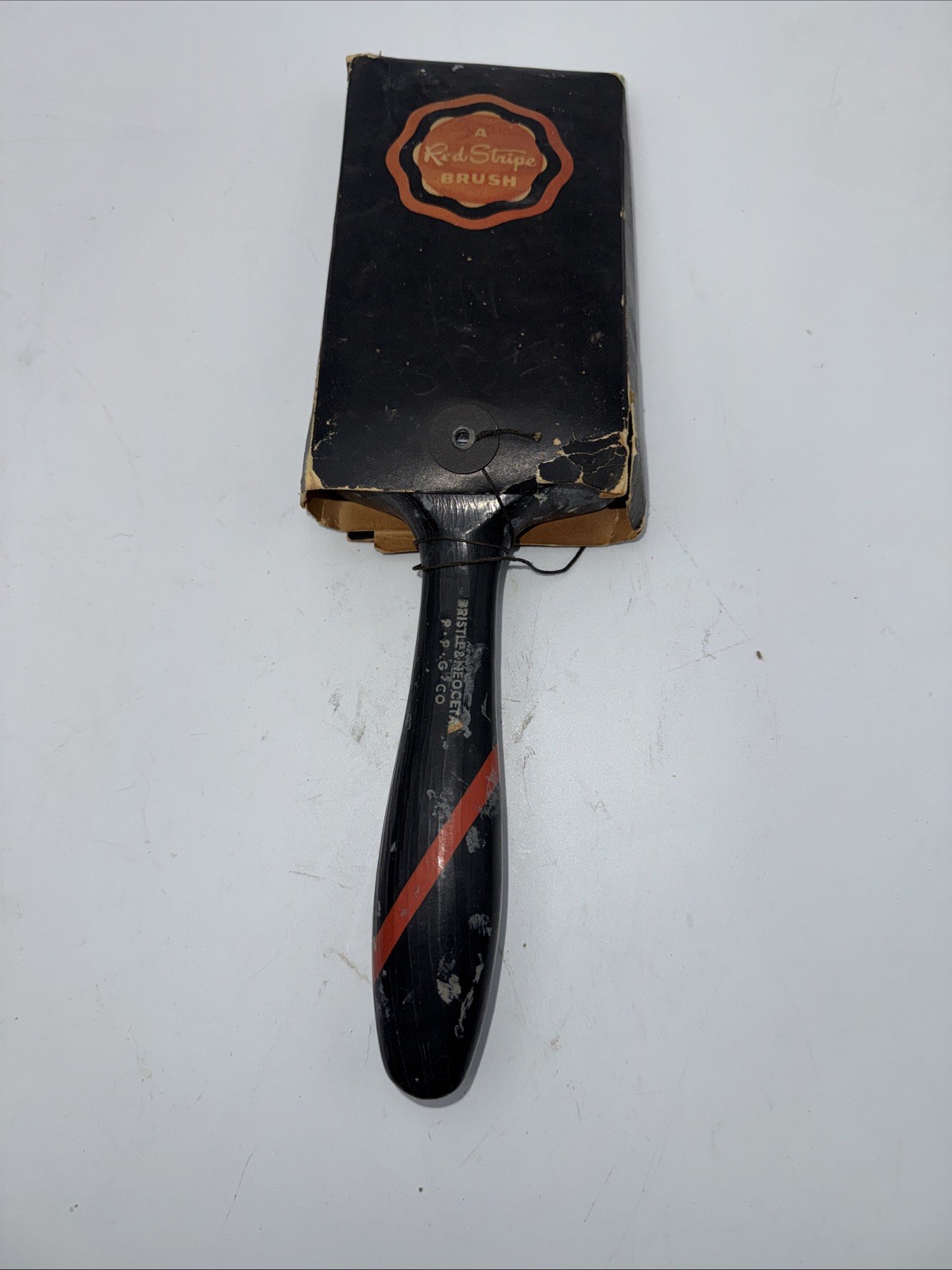 Vintage PPG 3” Red Stripe paint brush with Original Packaging