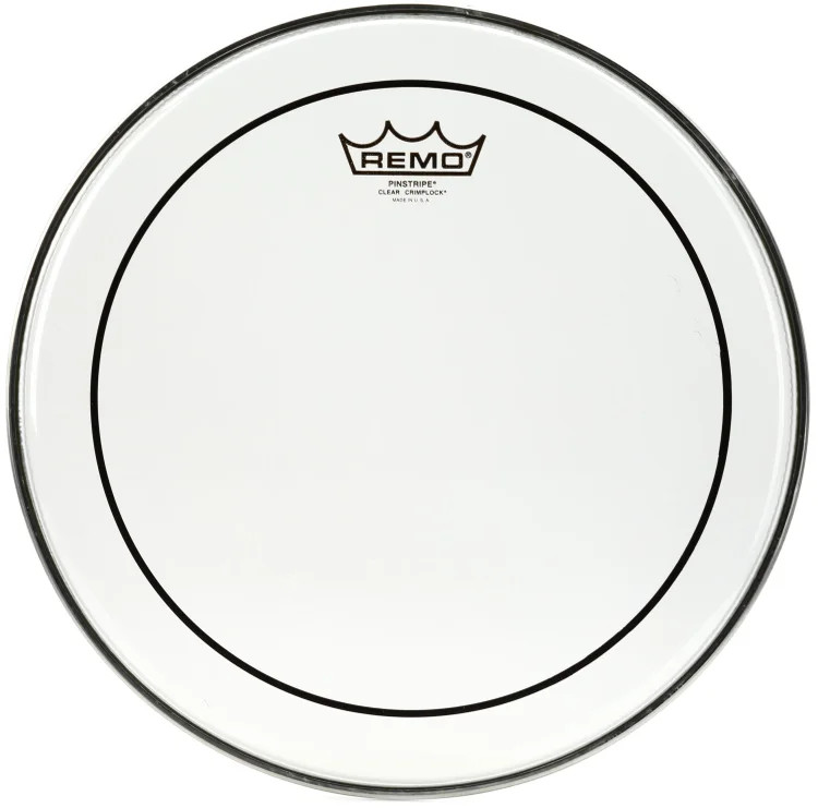 Remo Pinstripe Clear Crimplock Tenor Drumhead - 13 inch