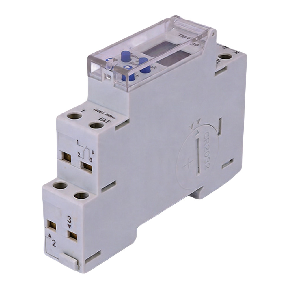 TM610 Smart Dual Circuit Timer Switch on for din Rail with Digital LCD Screen