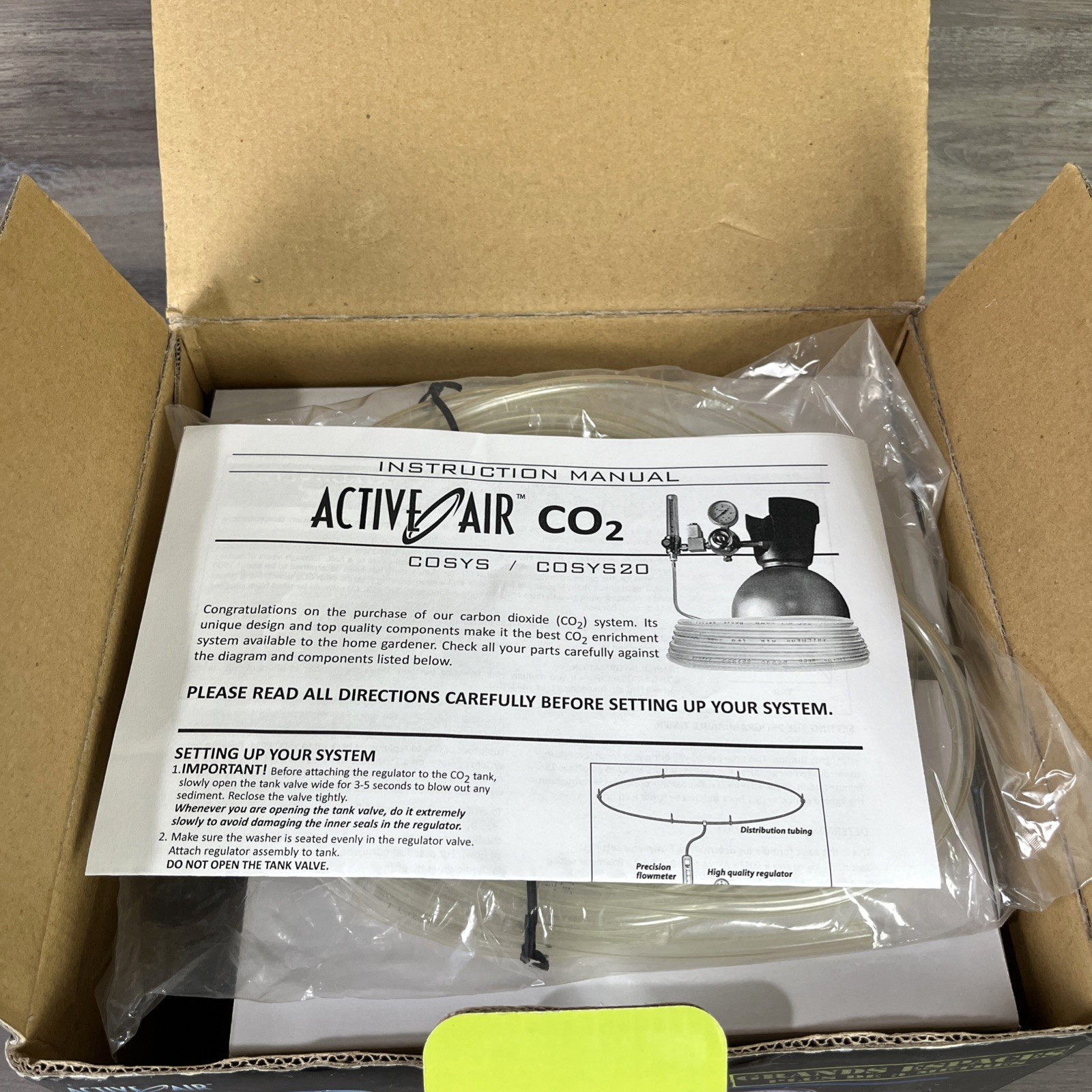 Active Air CO2 System 20 For Large Areas Timer Included NIOB