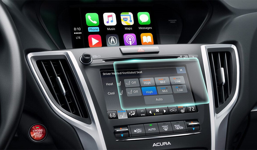Crystal Clear Screen Protector for 2019 Acura TLX Vehicle Navigation