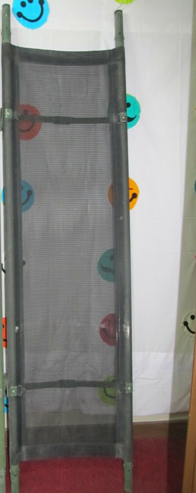 MILITARY CASUALTY EVACUATION STRETCHER LITTER NYLON MESH GOOD 7 FT CAMPING COT